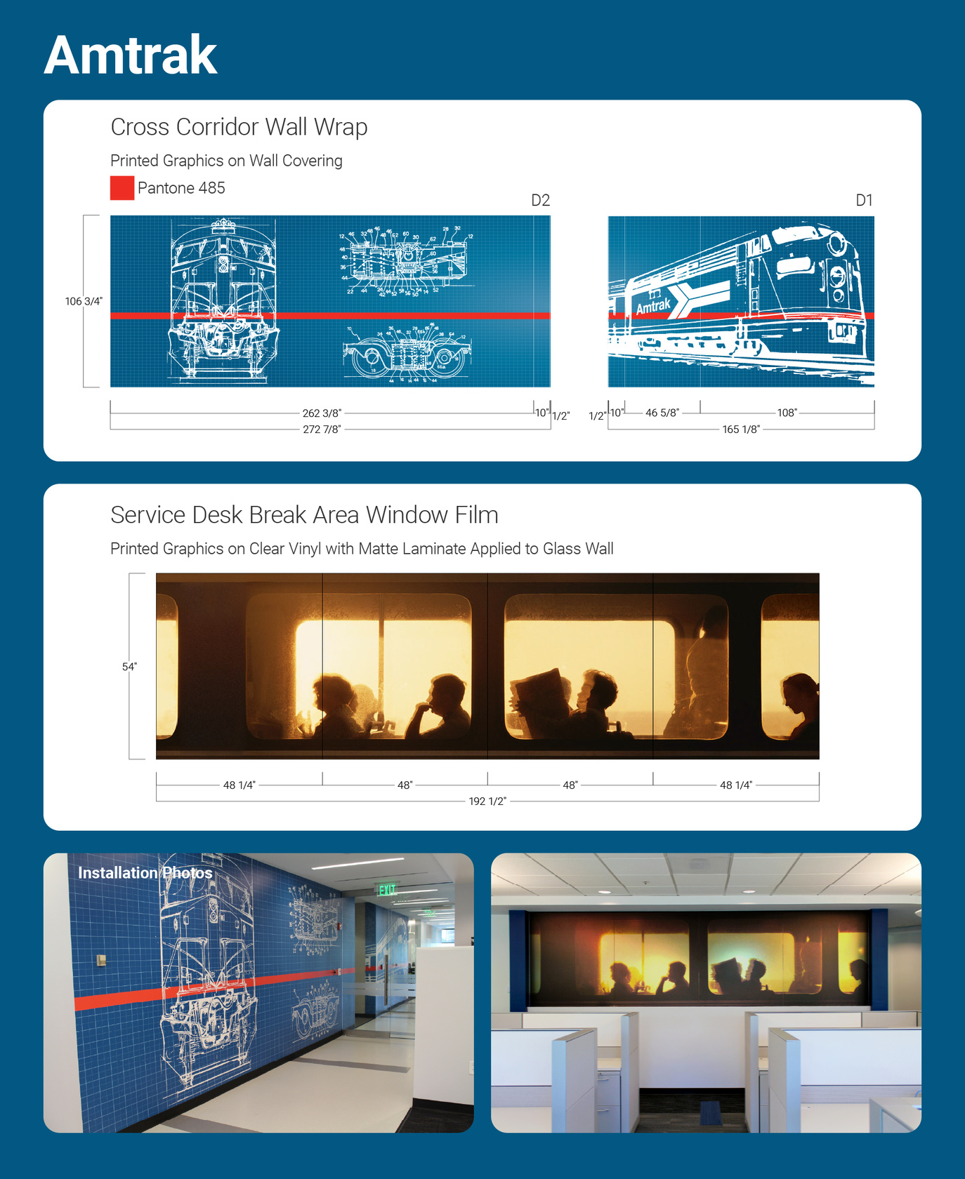 Amtrak Amtrak Wall Wrap and Window Film