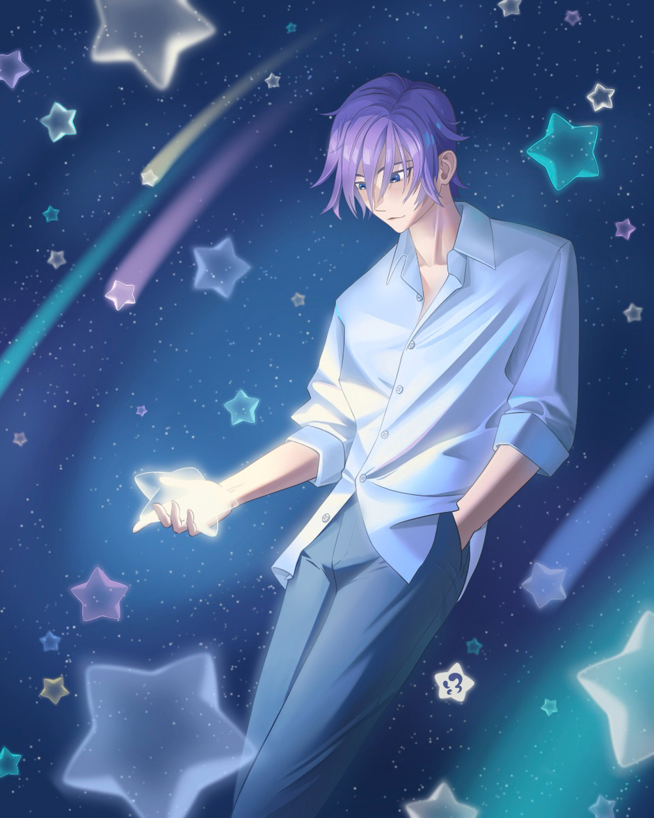 Guiding Light A man holding a star